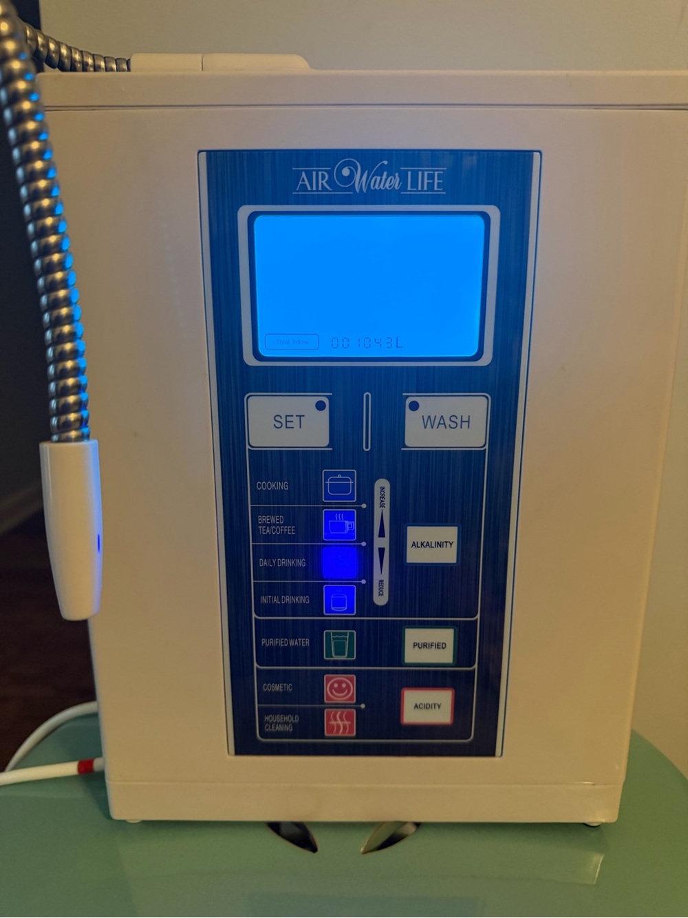 Air Water Life AJL-1166 Alkaline Water Lonizer Aqua Lonizer Used